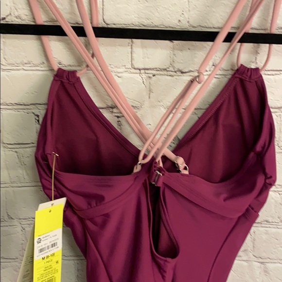 Purple One Piece Swimsuit Medium #BB020 - Picture 6 of 8